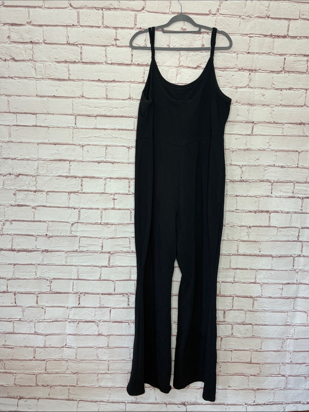 Good American Compression Terry Scoop Jumpsuit in Black001 Like New 5X - Picture 5 of 8